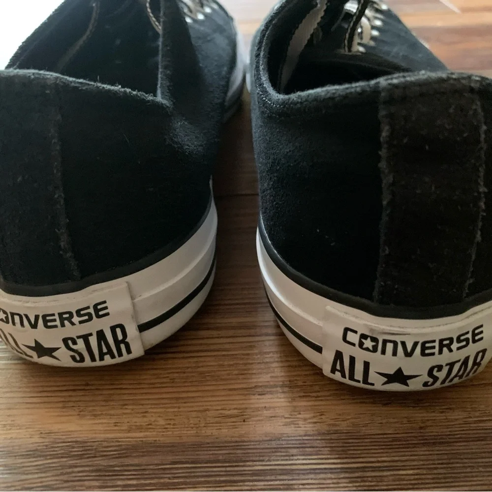 Converse All-Star Low Top Chuck Taylor Suede Leather Twilight Black 11.5M 13.5F